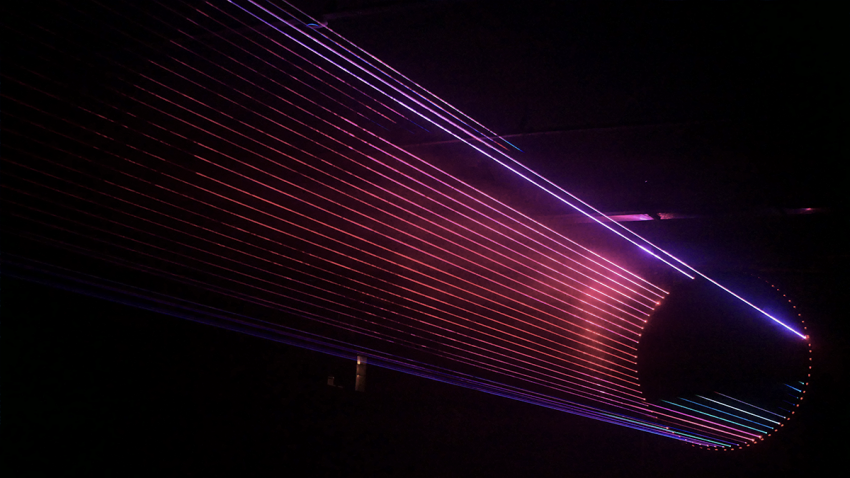 “Rotor” audiovisual installation by VOLNA