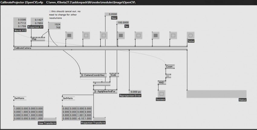 calibrateprojector(openCV)