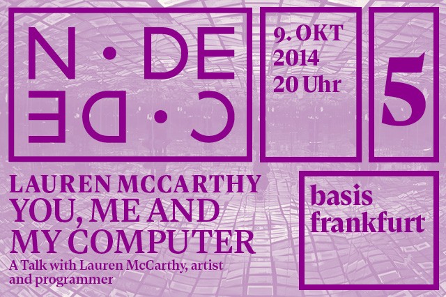 NODE+CODE #October _Lauren McCarthy_